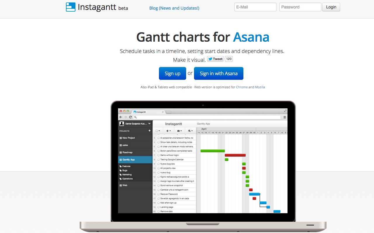 Instagantt – Gantt charts for Asana