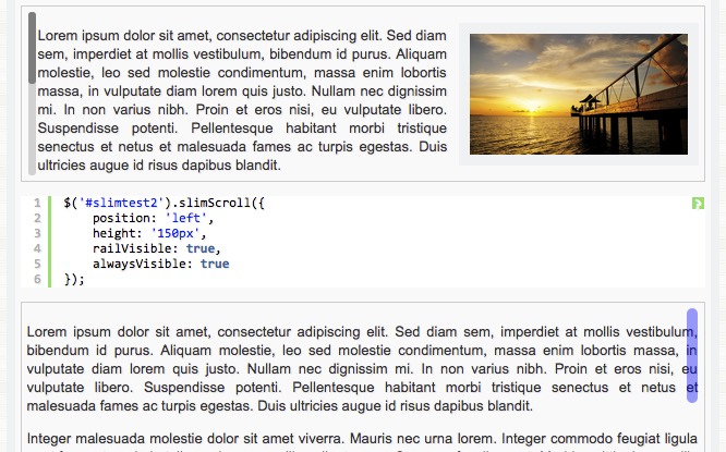 Fullpage.js / enhance SlimScroll to detect visible content for animations