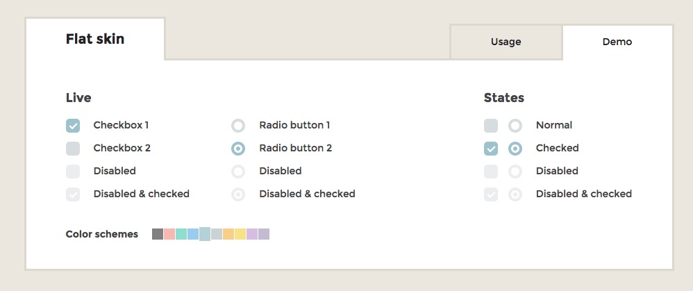 iCheck – cross browser radio buttons and checkboxes