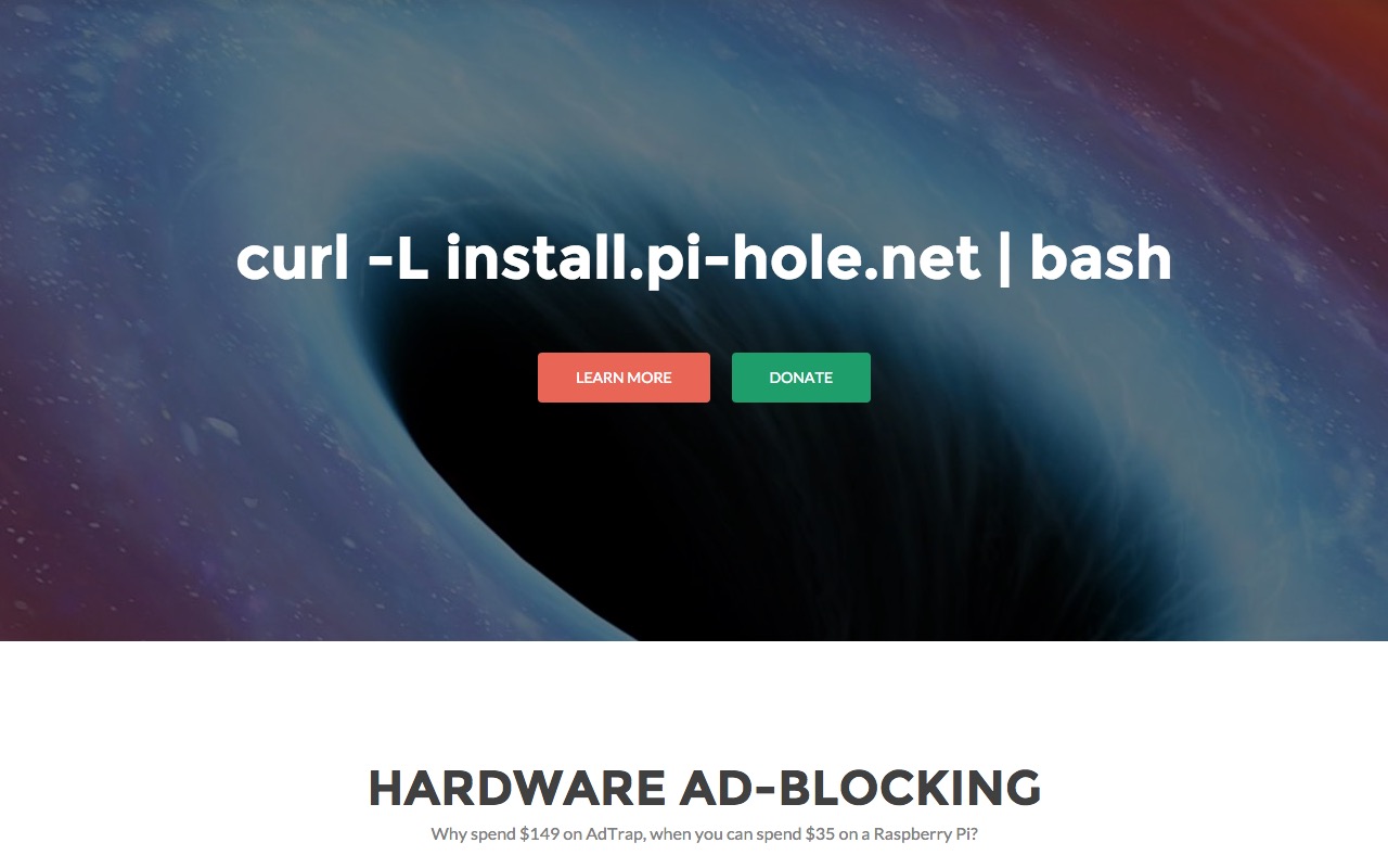 Pi-Hole – Hardware Ad Blocking for the price of a RaspBerry Pi