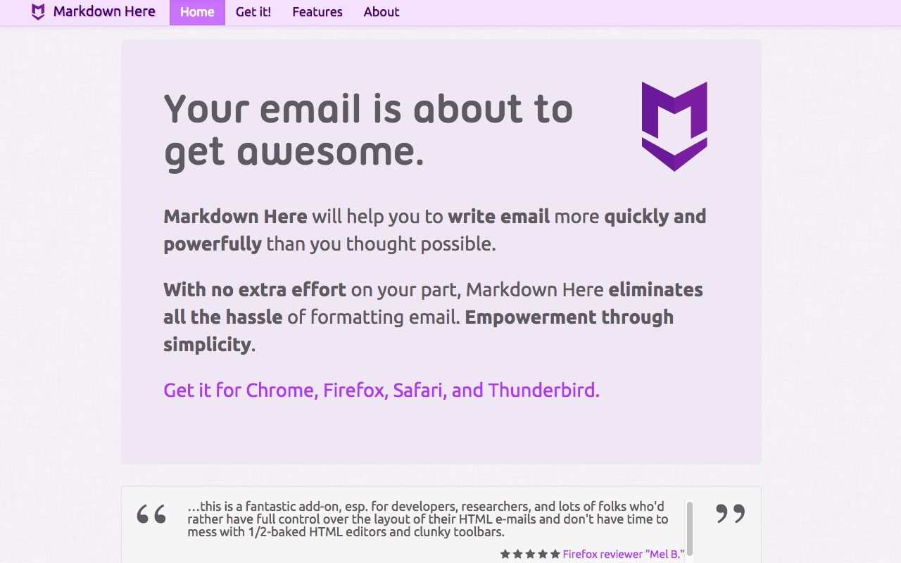 Use Markdown for your emails