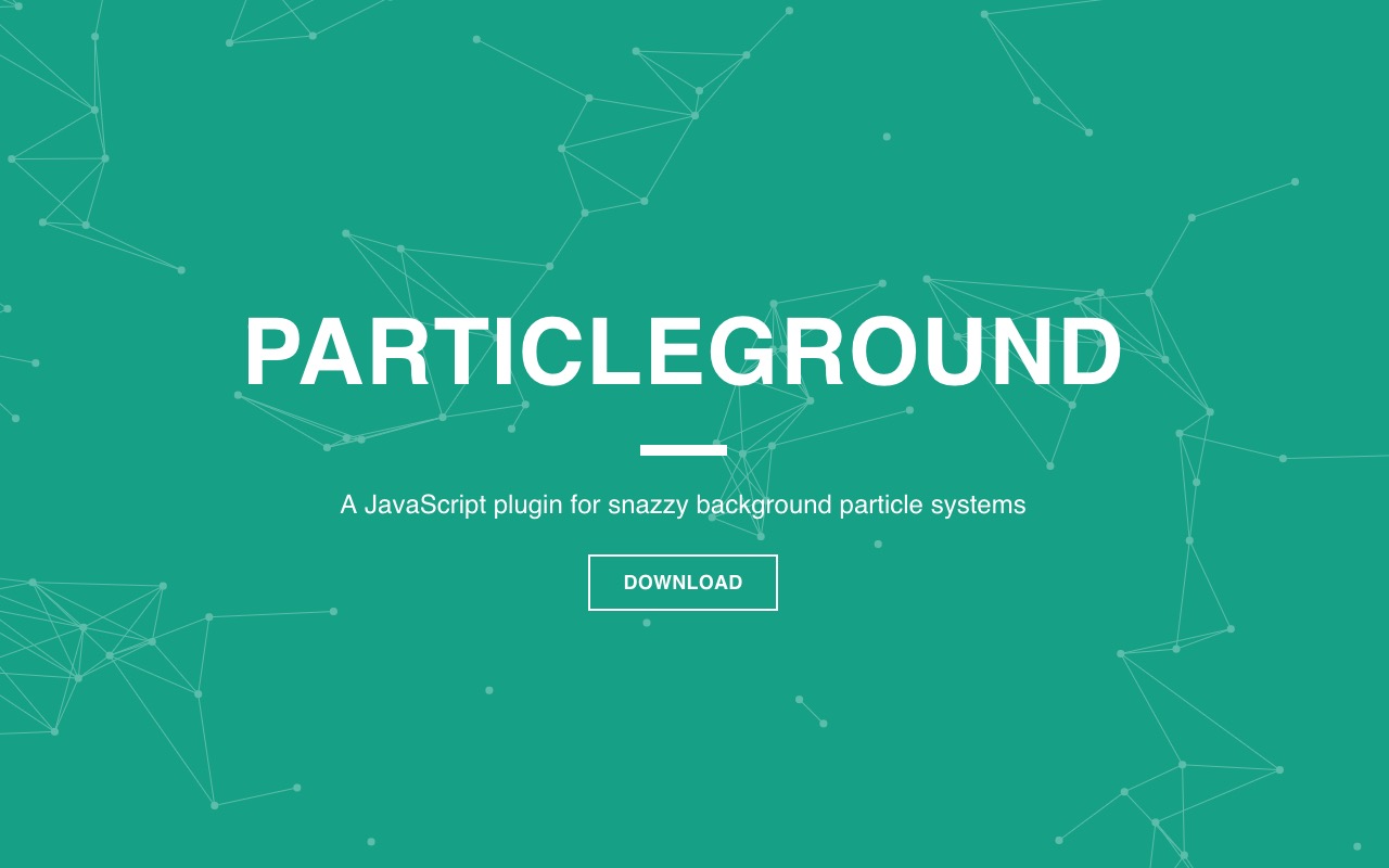 Snazzy background particle system with ParticleGround