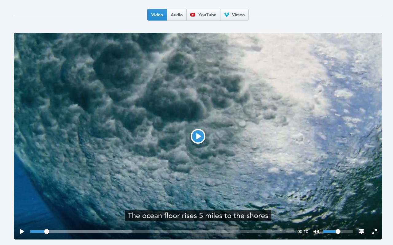 Plyr.io – A simple, accessible and customizable HTML5, YouTube and Vimeo media player