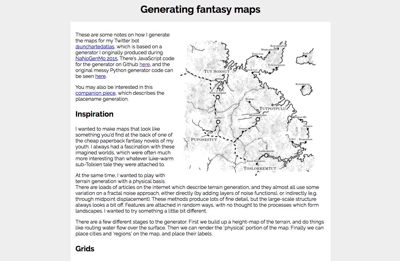 Generating fantasy maps with Javascript :)