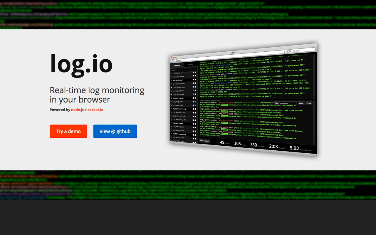 Real-time log monitoring in your browser with Log.io