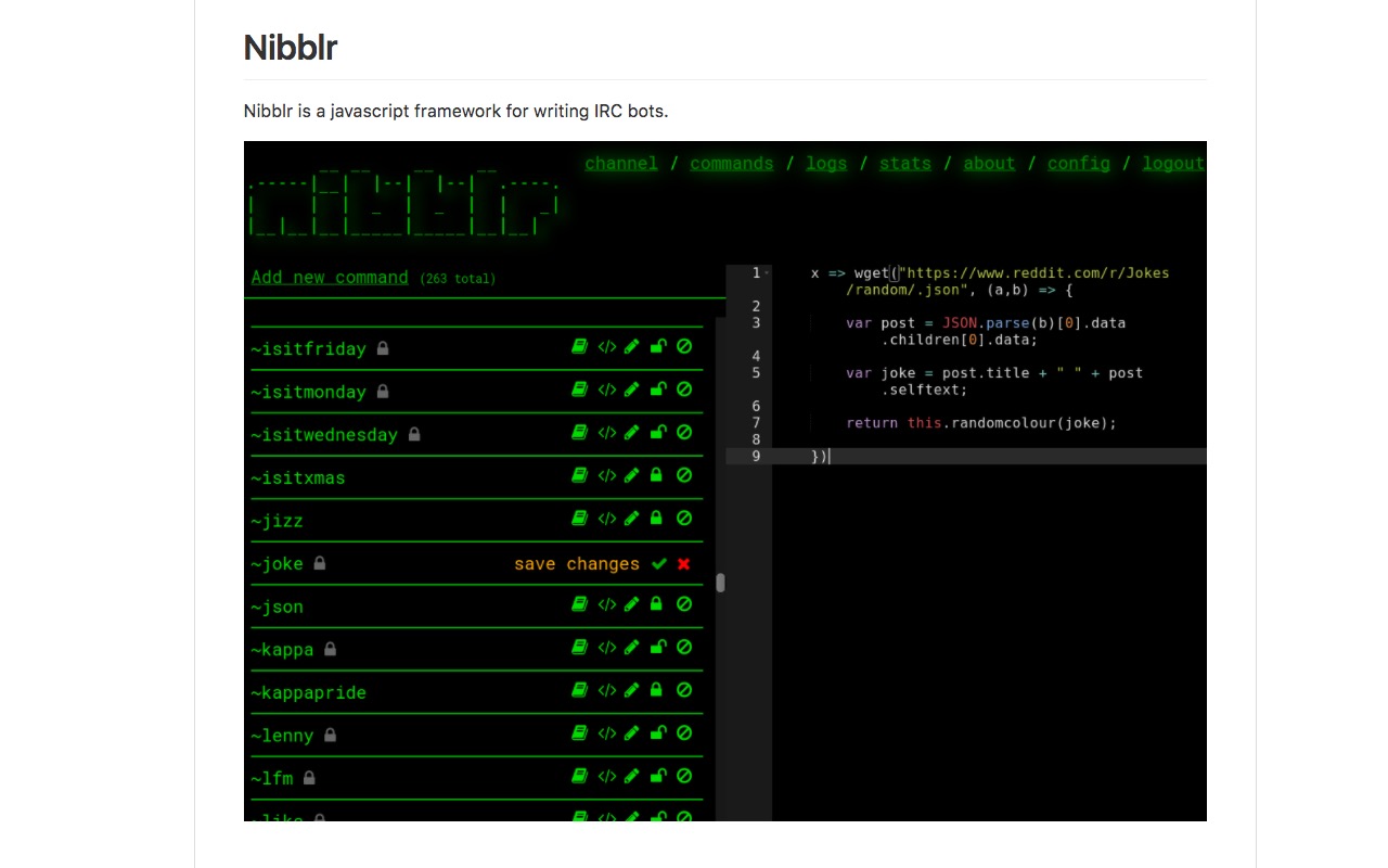 Create your own bot with Nibblr