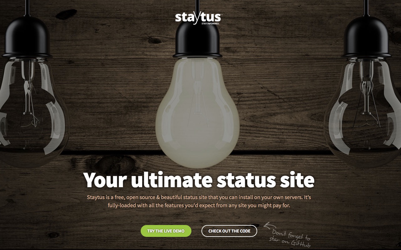 Build an easy status page for your services with Staytus