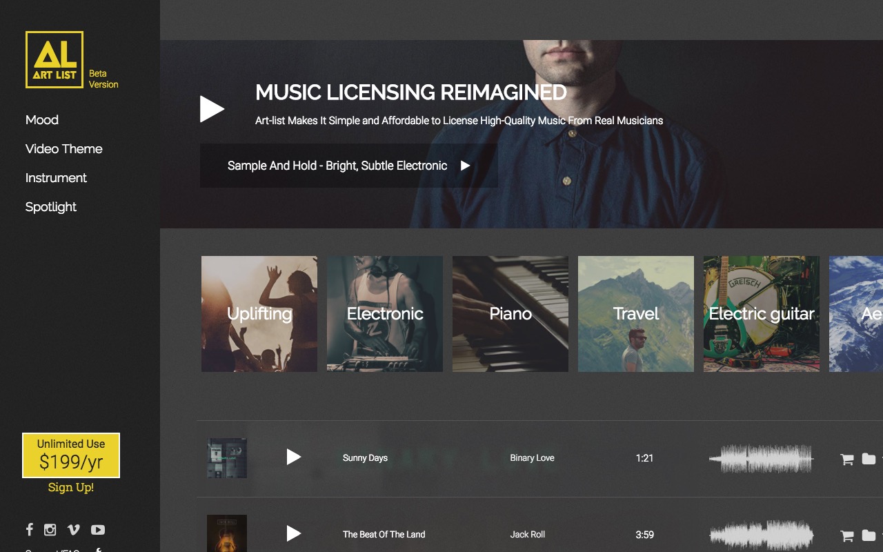 License high-quality music from real musicians