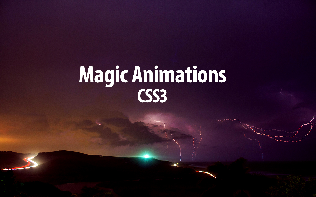 CSS3 Animations with Special Effects.